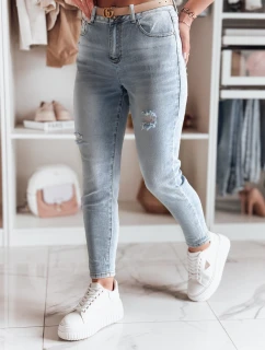 Dámske džínsové nohavice mom fit MOMWAY blue FashionStreet UY2489