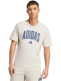 Pánske tričko adidas Collegiate Lineage beige JM6415 pánske