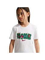 Detské tričko Nike Sportswear, biele, IM9534, veľkosť 100 Detské tričko Nike Sportswear, biele, IM9534, veľkosť 100