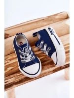 Dziecięce Materiałowe Trampki BIG STAR KK374050 Granatowe