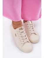 Materiałowe Trampki Damskie Big Star RR274768 Beżowe