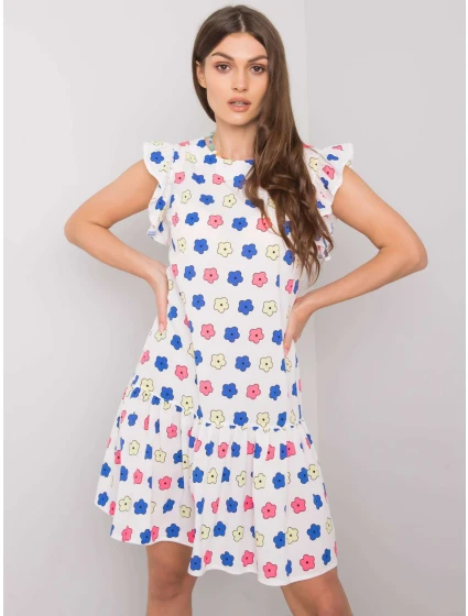 Šaty LK SK model 17614715 bílá a modrá - FPrice
