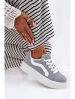 Dámske tenisky na platforme - modré Tellnira