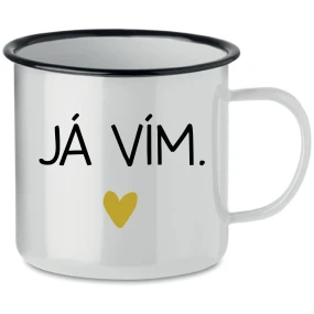 JÁ VÍM. - bílý plecháček 350 ml