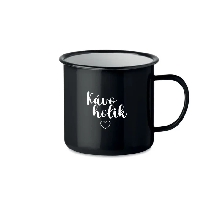 KÁVOHOLIK - černý plecháček 350 ml