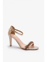 Sandále na podpätku model 194688 Step in style