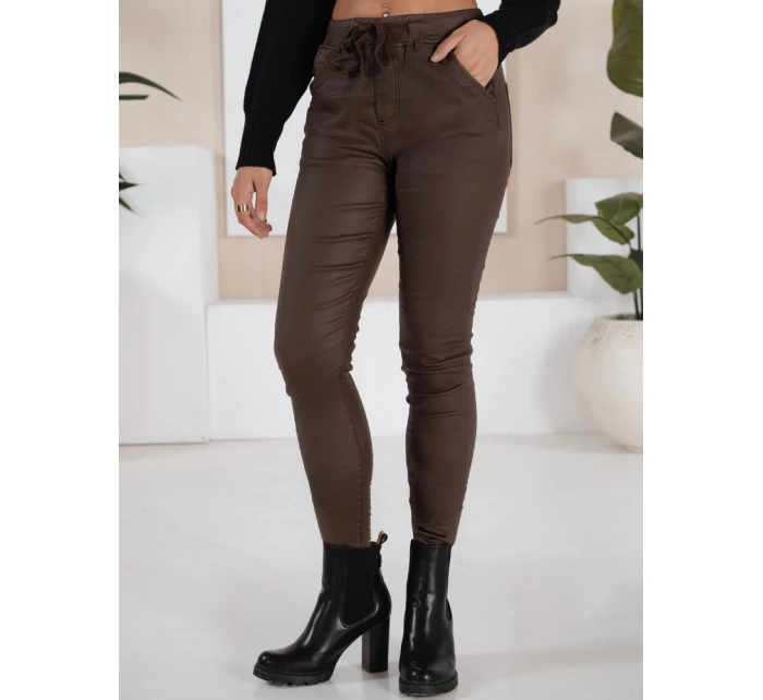 Dámské kalhoty hnědé Dstreet model 21971919 - FashionStreet