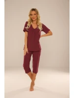 Pyžamo De Lafense 878 Dahlia kr/r M-2XL