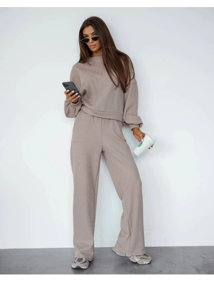 Béžový dámský komplet s  mikina a kalhoty model 21470475 - Moon