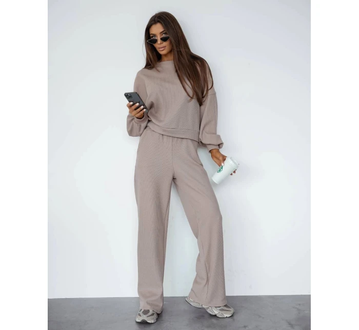 Béžový dámský komplet s  mikina a kalhoty model 21470475 - Moon