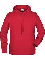Pánská raglánová mikina s kapucí 02. red model 22435167 - Daiber