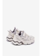 Dětské Tenisky Na Silné Podešvi Bílé model 21692427 - Boto Dětské Tenisky Na Silné Podešvi Bílé model 21692427 - Boto