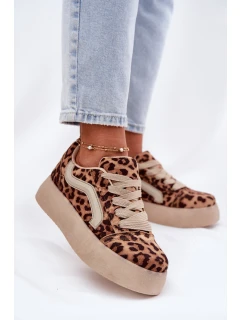 Sneakersy Damskie Na Platformie Panterka Tellnira