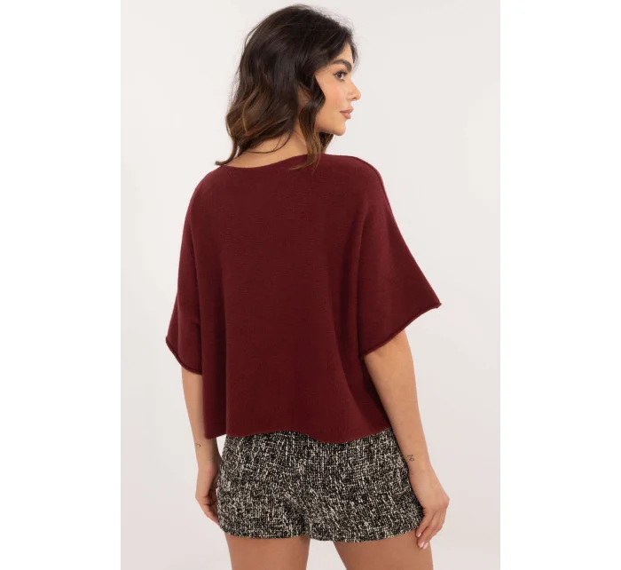 Sveter s krátkym rukávom model 202702 Taliansko Moda Sveter s krátkym rukávom model 202702 Taliansko Moda