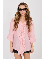 Košeľa s dlhým rukávom model 225518 Taliansko Moda Košeľa s dlhým rukávom model 225518 Taliansko Moda