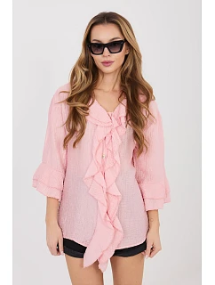 Košeľa s dlhým rukávom model 225518 Taliansko Moda