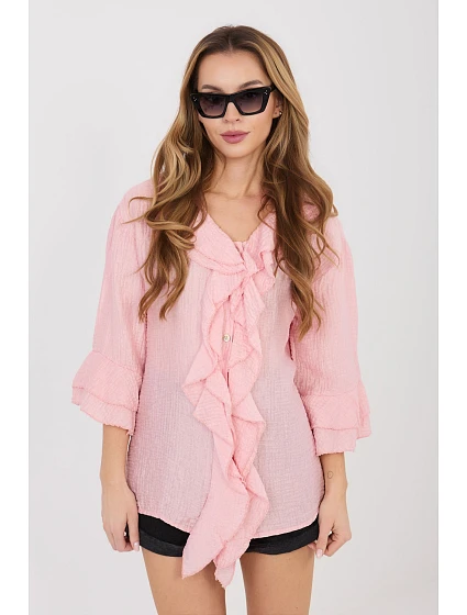 Košeľa s dlhým rukávom model 225518 Taliansko Moda Košeľa s dlhým rukávom model 225518 Taliansko Moda