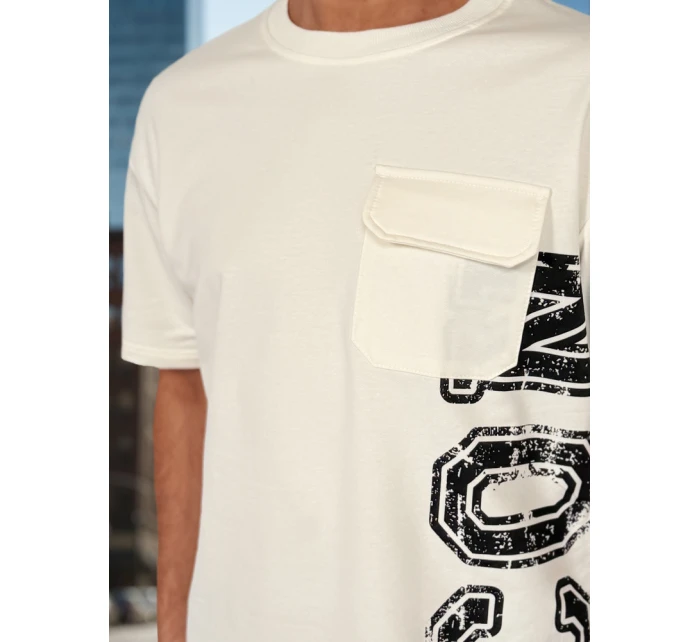 Pánsky biely set s potlačou FashionStreet AX0800