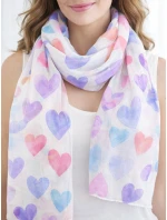 Šála model 22012083 Srdce a květiny - Noviti