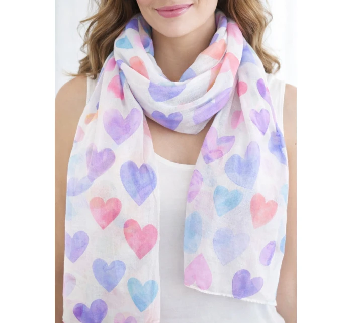 Šála model 22012083 Srdce a květiny - Noviti