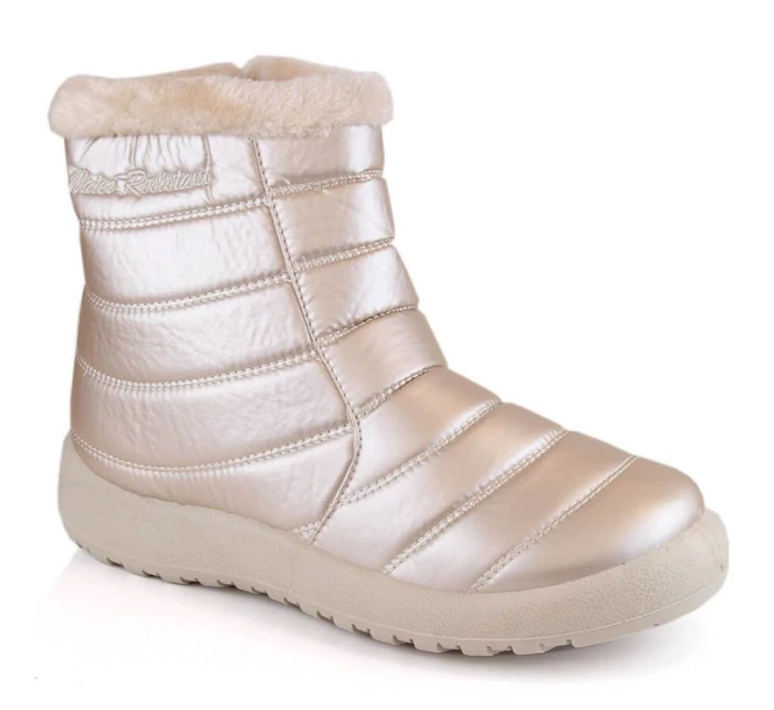 W béžové nepromokavé lakované sněhule model 20618264 - NEWS W béžové nepromokavé lakované sněhule model 20618264 - NEWS