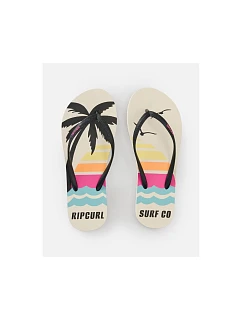 Dámske šľapky RIP CURL Mixed Bloom Open Toe, hnedé