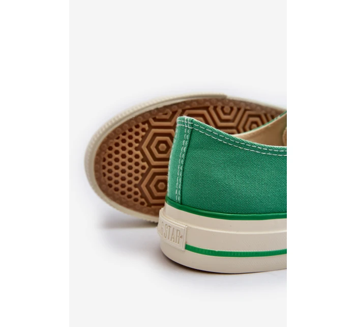 Niskie Trampki Damskie Big Star NN274268 Zielone