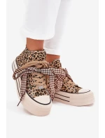 Dámské Tenisky S Mašlí A Zipem Na Platformě model 21705288 - EVENTO Dámské Tenisky S Mašlí A Zipem Na Platformě model 21705288 - EVENTO