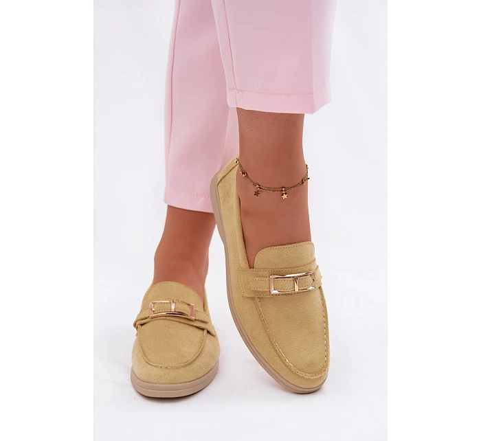 Dámské mokasíny Žluté s přezkou Belinae