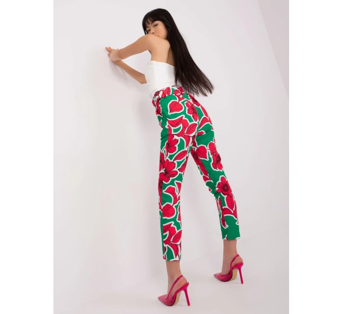 Spodnie DHJ SP model 18650848 zielony - FPrice Spodnie DHJ SP model 18650848 zielony - FPrice