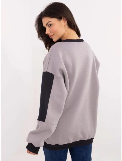 Mikina EM BL 983.10X svetlo šedá