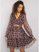 Šaty LC SK 22K 3001.28P čierna a červená Šaty LC SK 22K 3001.28P čierna a červená