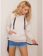 Dámska mikina TW BL G031.20P svetlo béžová