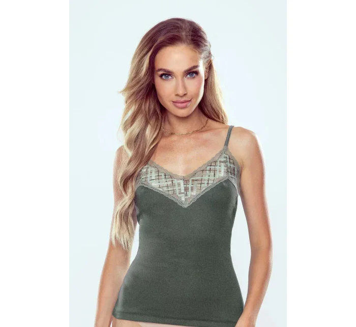 Dámska košeľa Karina Khaki Green - Eldar Dámska košeľa Karina Khaki Green - Eldar