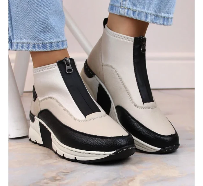 Rieker W béžová obuv model 21369727 - Big Star