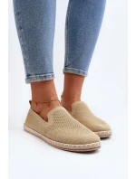 Wsuwane Damskie Espadryle Beżowe Harmonie Wsuwane Damskie Espadryle Beżowe Harmonie