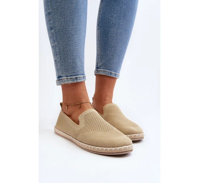 Wsuwane Damskie Espadryle Beżowe Harmonie Wsuwane Damskie Espadryle Beżowe Harmonie