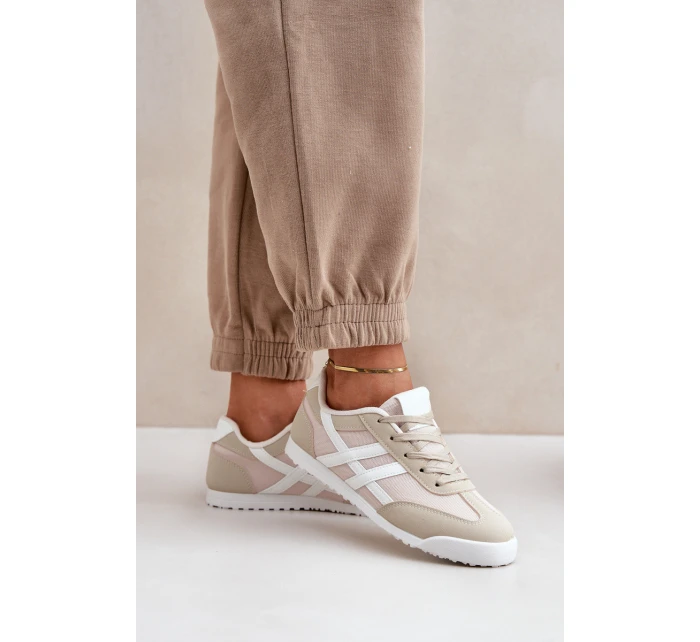 Niskie Tenisówki Trampki Damskie Beżowe Eezore