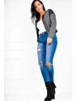 Dámská  bunda s zdobením Zelená model 15042442 - Cindy.H