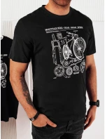 Pánské tričko s potiskem černé model 21973703 - Dstreet
