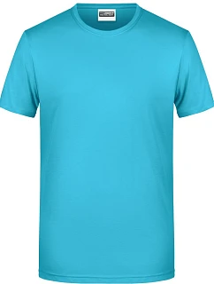 8008 Pánské tričko z bio bavlny model 22438085 turquoise - Daiber