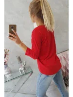 Halenka s grafikou dívky v 3D model 18743944 červená - K-Fashion Halenka s grafikou dívky v 3D model 18743944 červená - K-Fashion