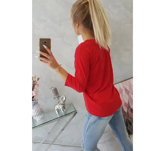 Halenka s grafikou dívky v 3D model 18743944 červená - K-Fashion Halenka s grafikou dívky v 3D model 18743944 červená - K-Fashion