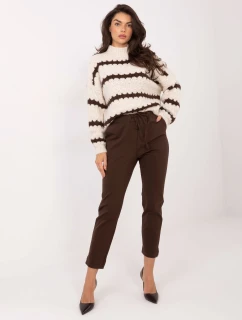 Spodnie IT SP model 21793756 ciemny brązowy - FPrice