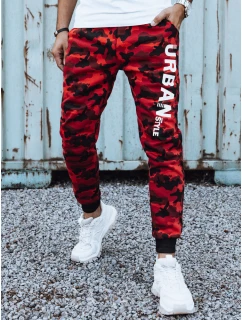 Pánské tepláky s potiskem moro červené Dstreet model 21980070 - FashionStreet