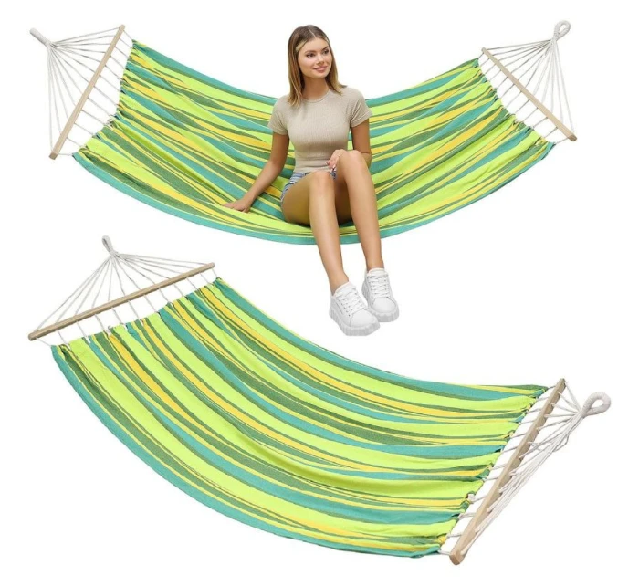 HAMAK OGRODOWY 2  Z DRĄŻKIEM model 21830586