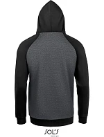 SOL'S Seattle Unisex raglánová mikina s kapucí charcoal melange/black model 22523939 SOL'S Seattle Unisex raglánová mikina s kapucí charcoal melange/black model 22523939