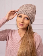 Dámska čiapka Kalina K362 dark beige