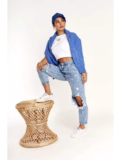 Damskie Skórzane Tenisówki BIG STAR BB274211 Biało Granatowe Damskie Skórzane Tenisówki BIG STAR BB274211 Biało Granatowe