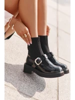 Lakované Boty Se A Přezkou Černé model 21671876 - S.Barski